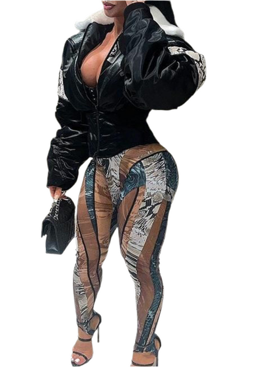 Multi print leggings