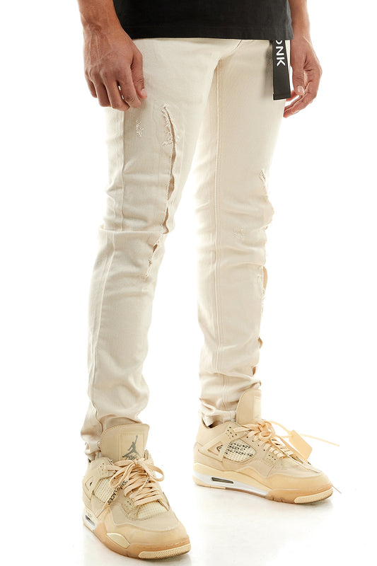 Cream skinnies